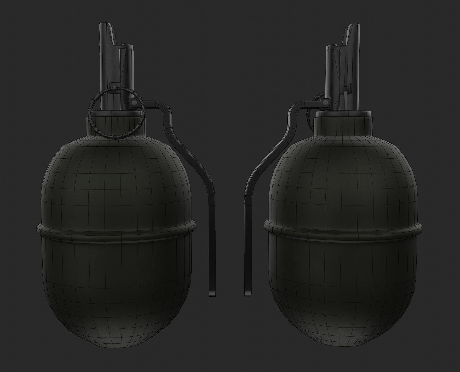military grenade RGD-5 Low-poly 3D model_2