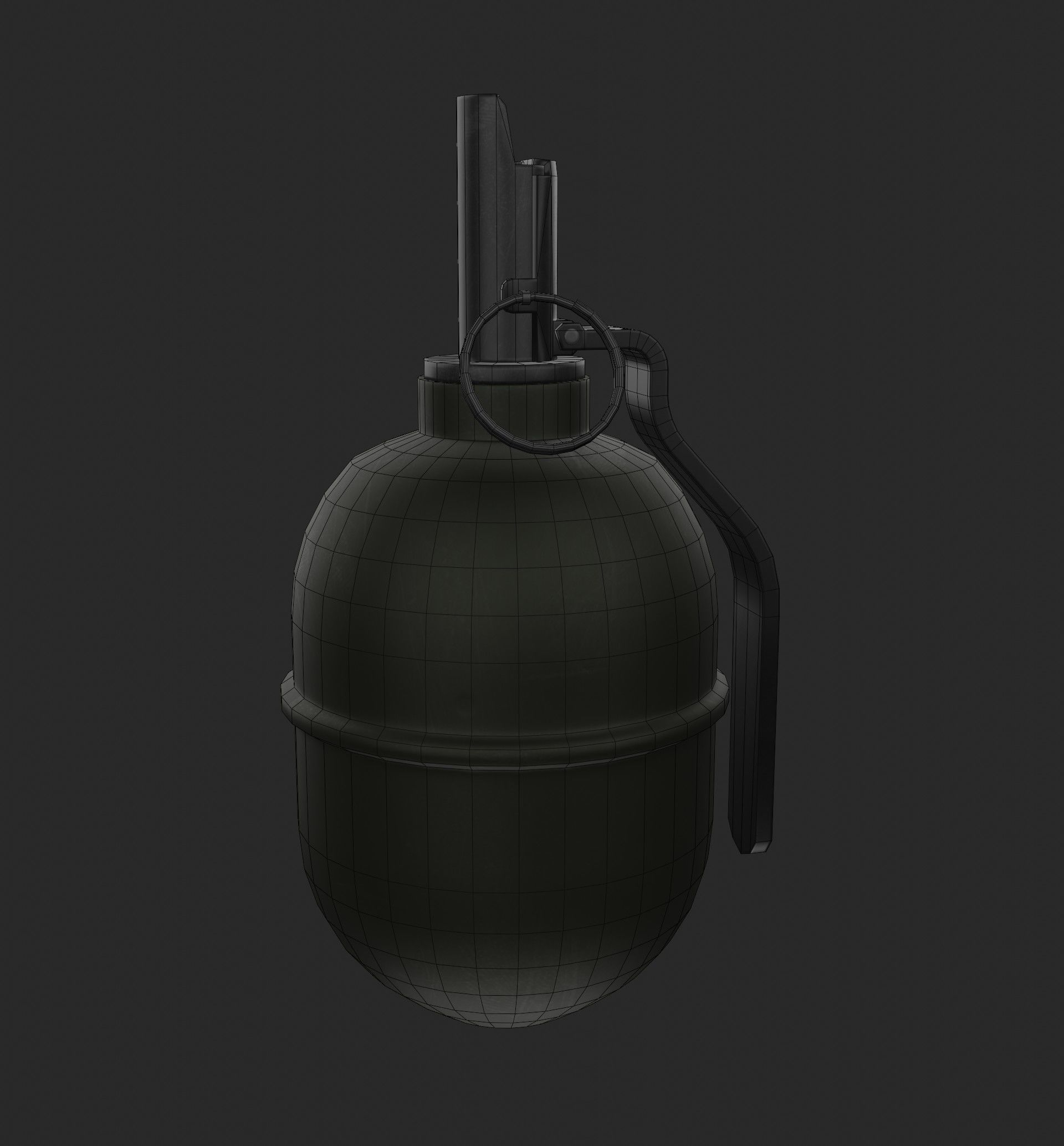military grenade RGD-5 Low-poly 3D model_6