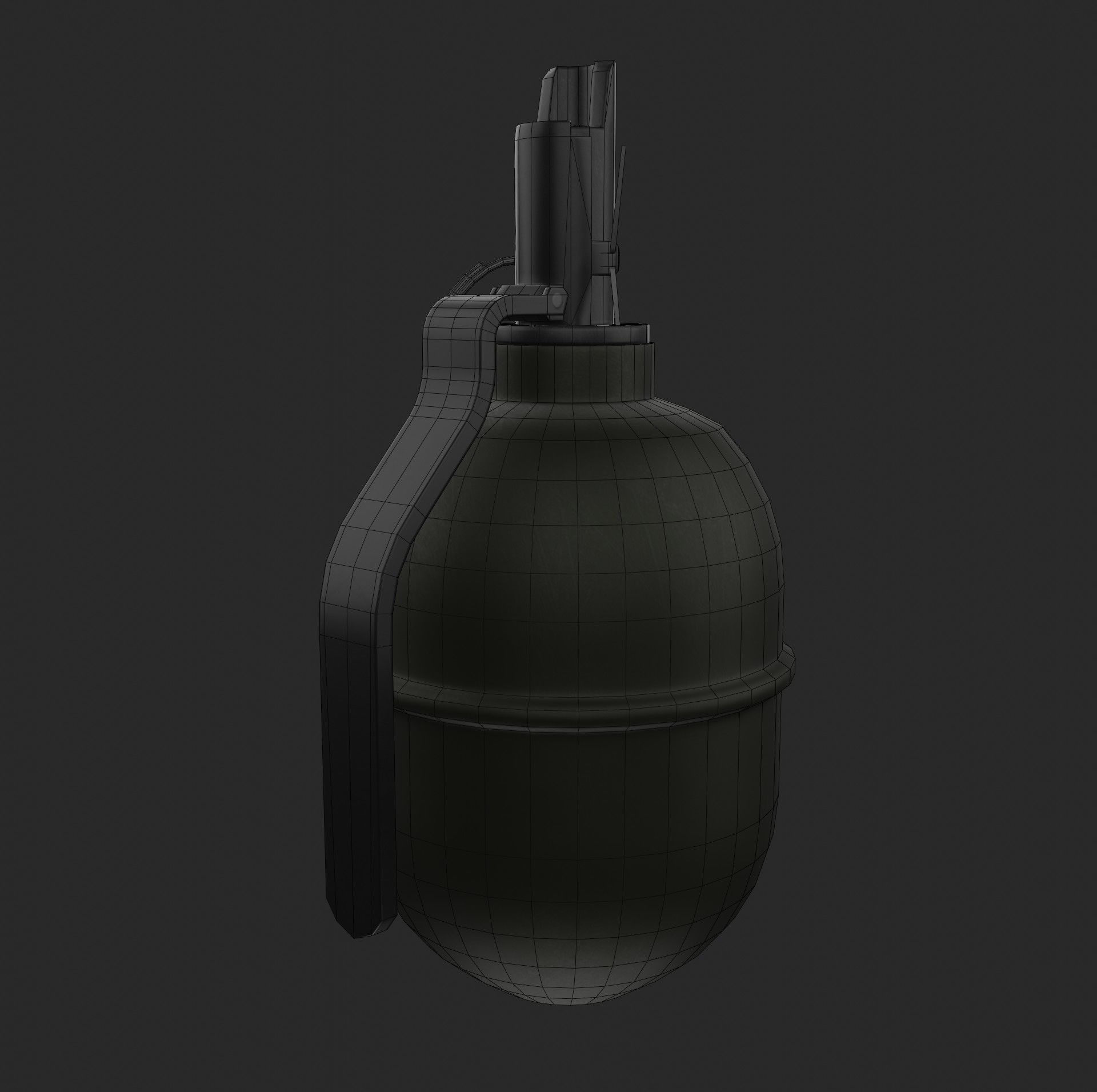 military grenade RGD-5 Low-poly 3D model_3