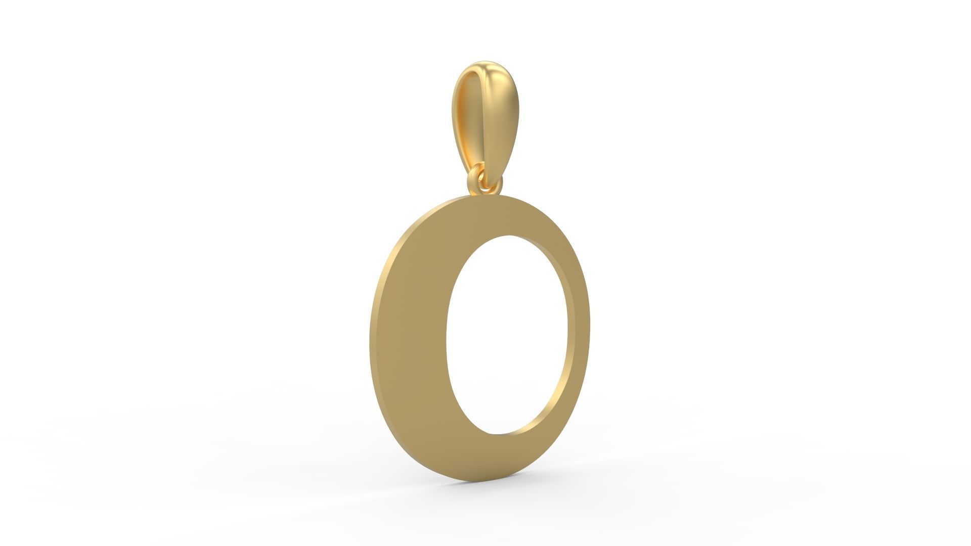 Initial Letters Pendant Mollie Rocky O 3D print model_3