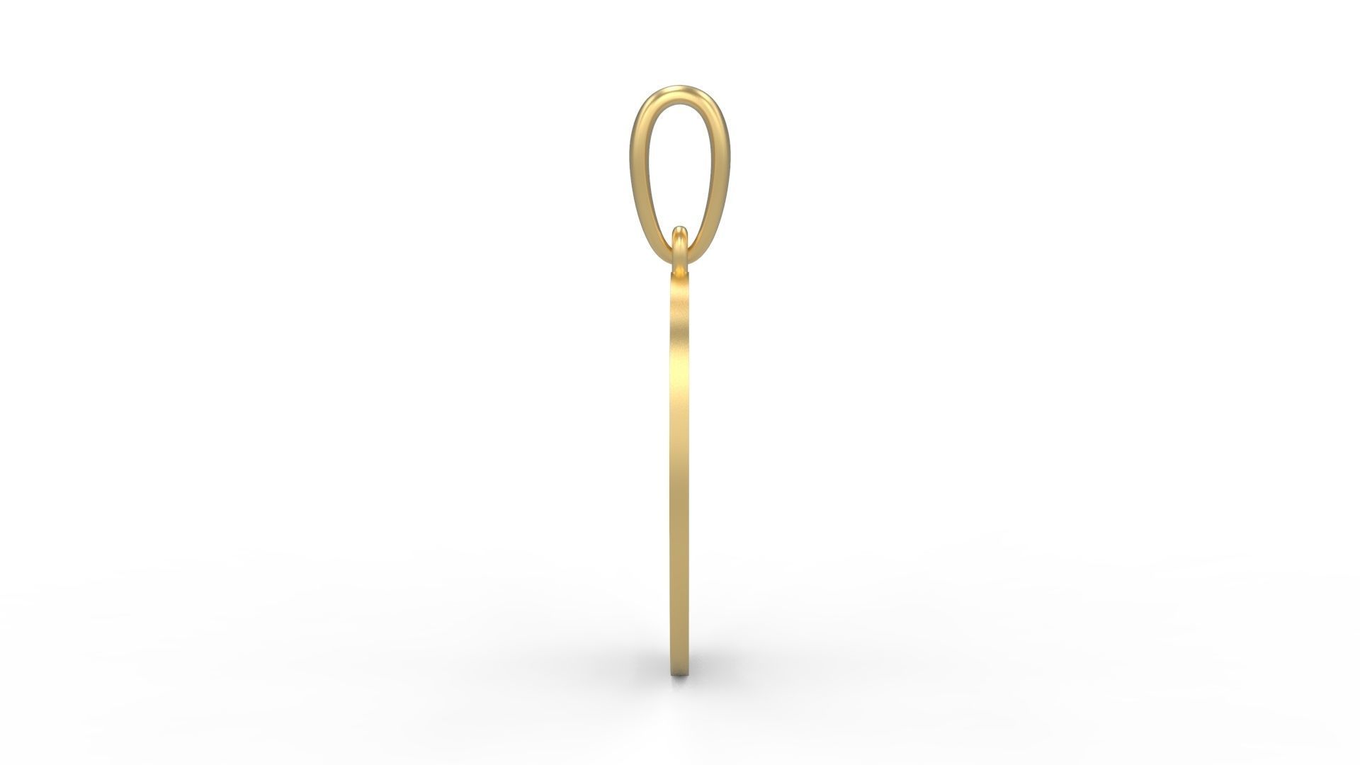 Initial Letters Pendant Mollie Rocky O 3D print model_2