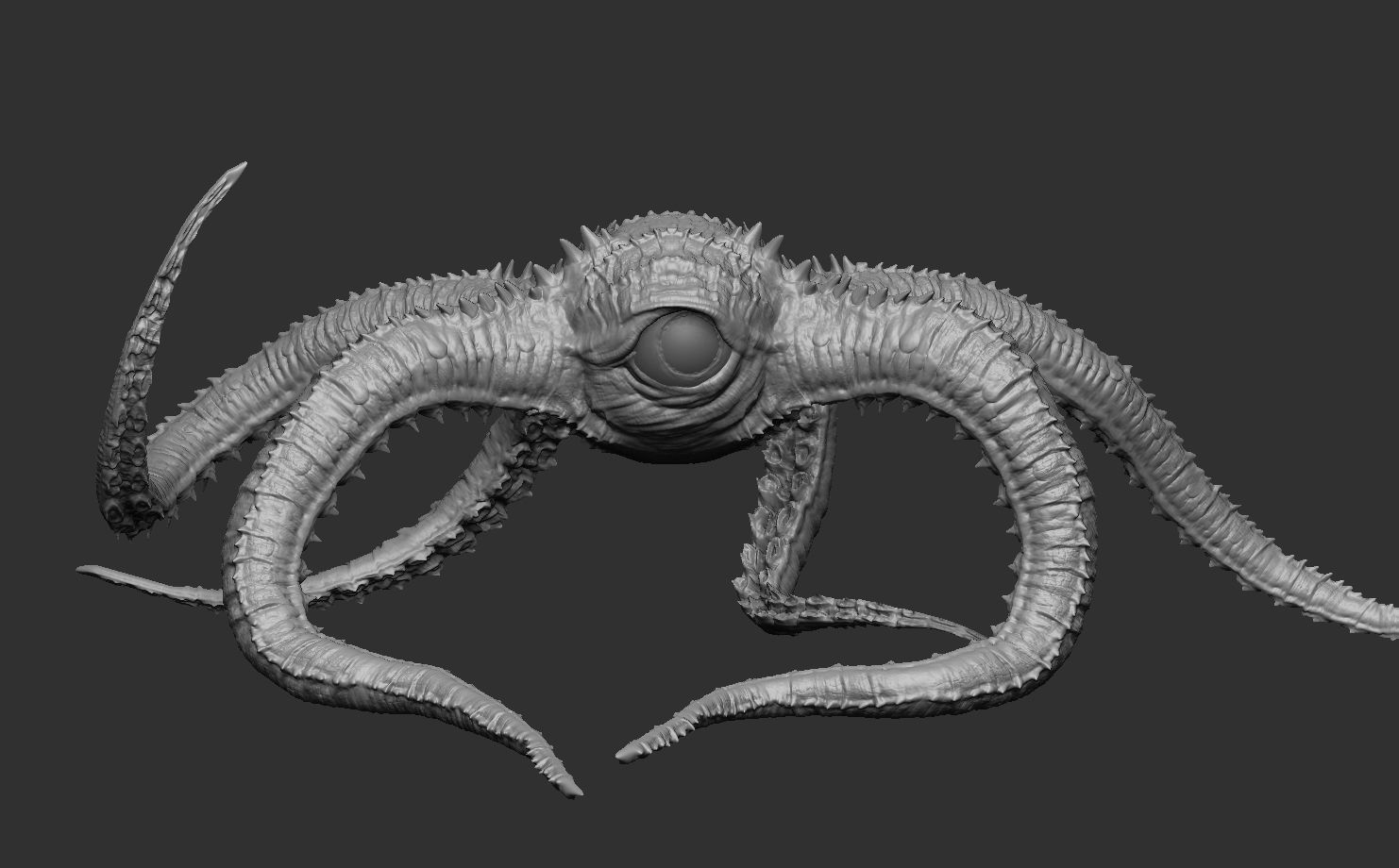 Vilain octopus 3D print model_2