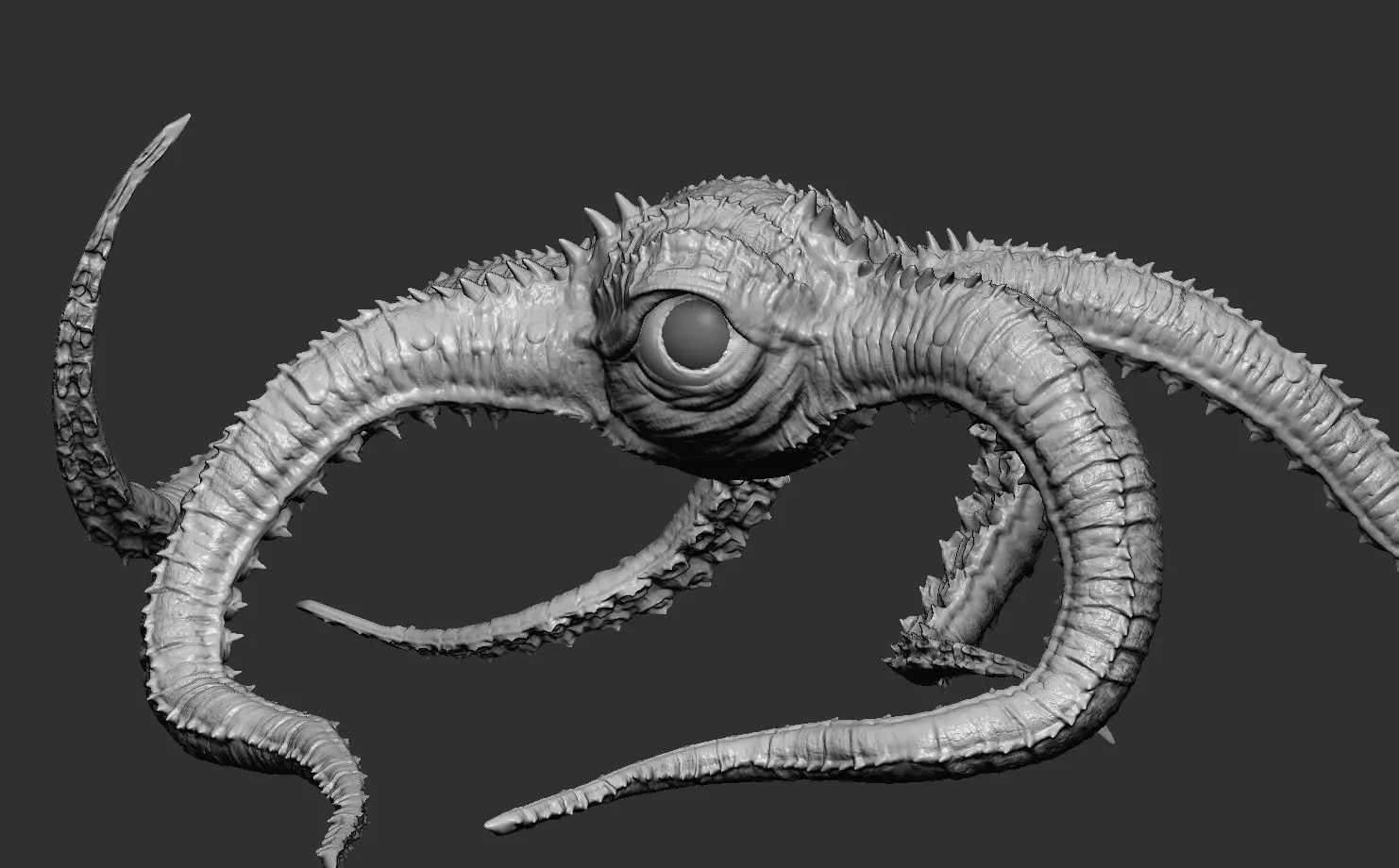 Vilain octopus 3D print model_0