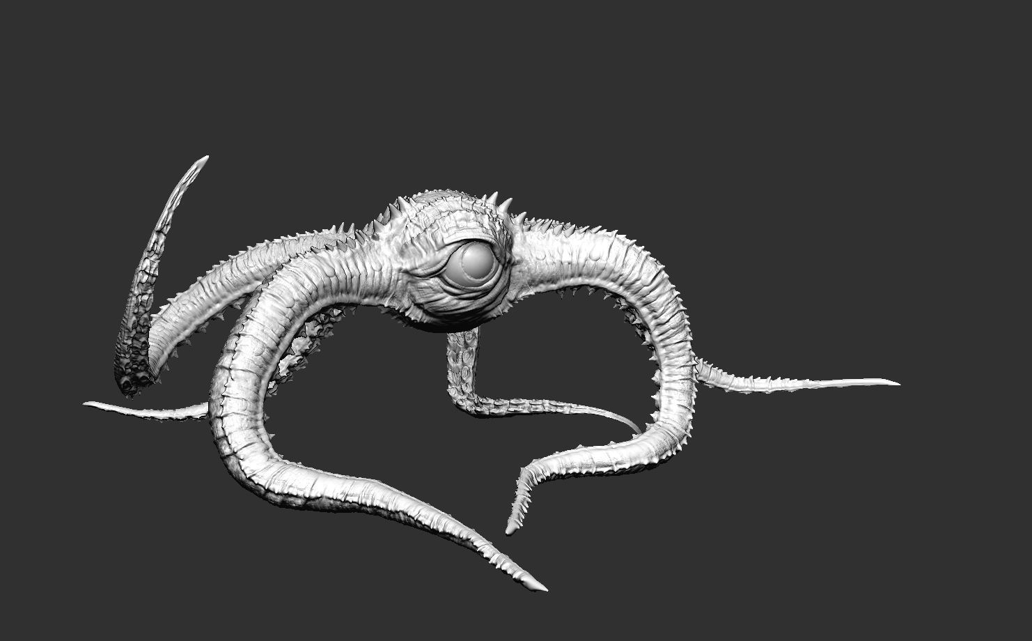 Vilain octopus 3D print model_3