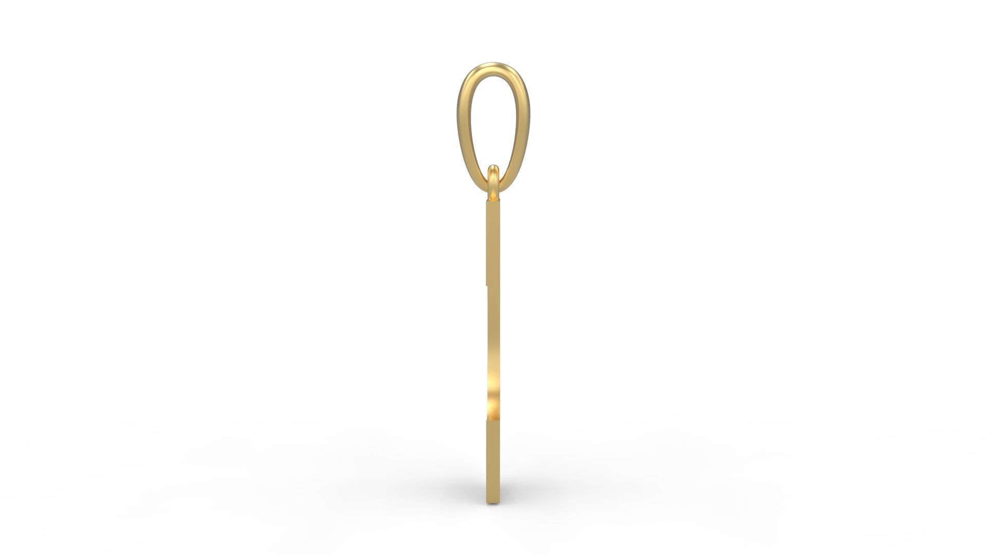 Initial Letters Pendant Mollie Rocky T 3D print model_2