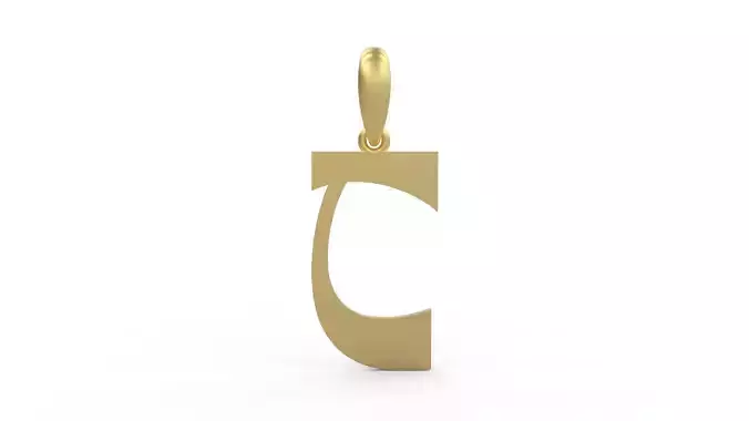 Initial Letters Pendant Mollie Rocky T