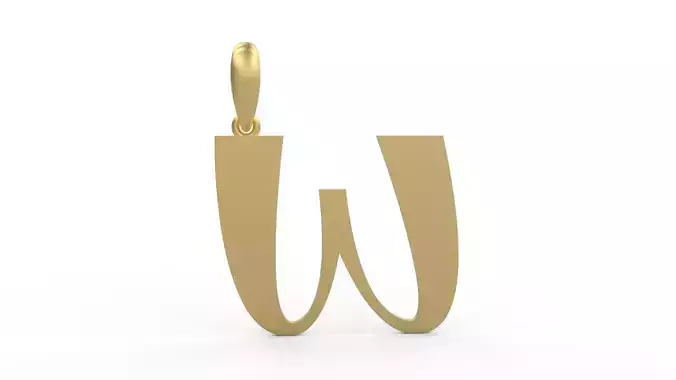 Initial Letters Pendant Mollie Rocky W