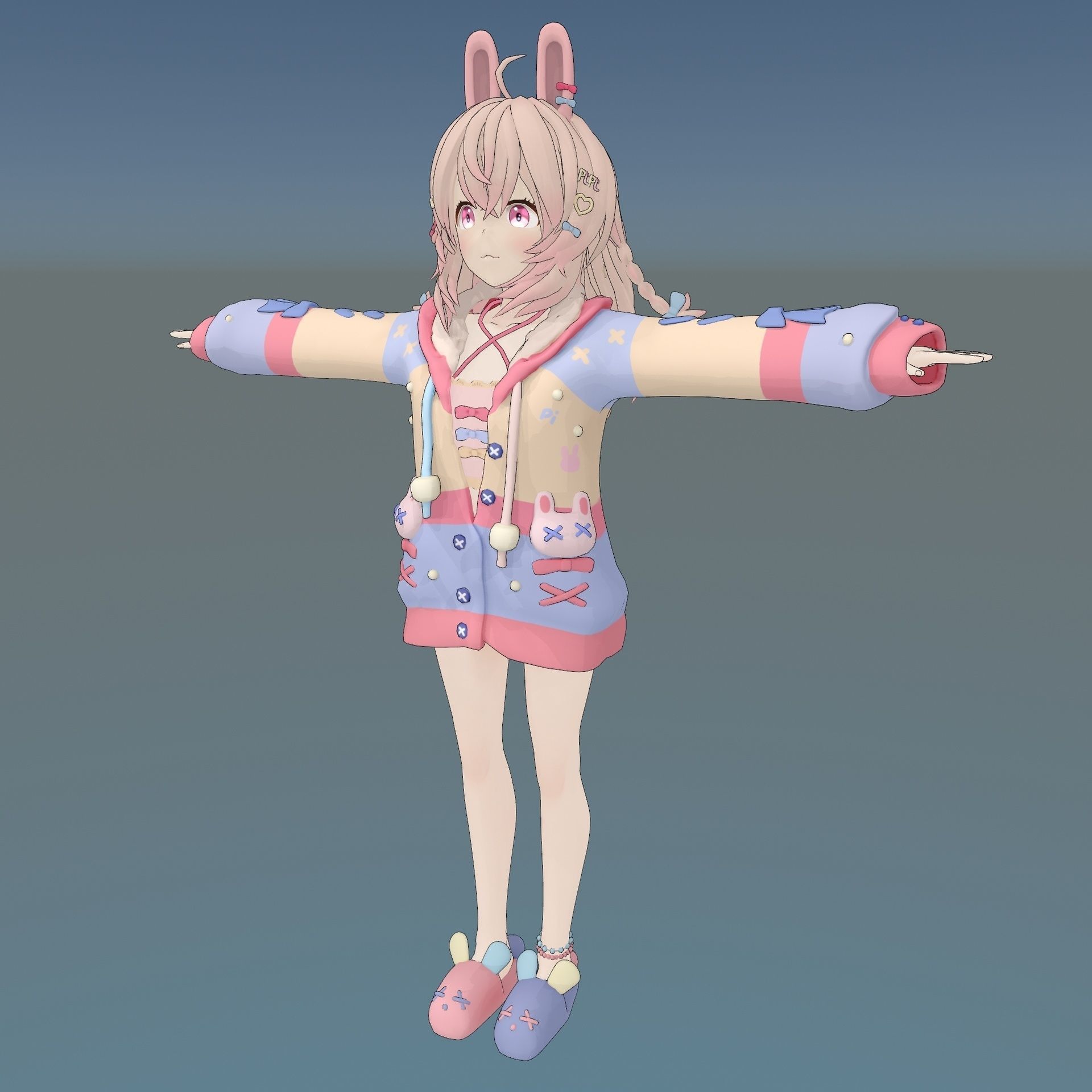 Pipkin Pippa Free low-poly 3D model_2