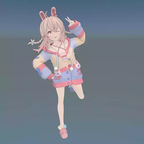 Pipkin Pippa Free low-poly 3D model