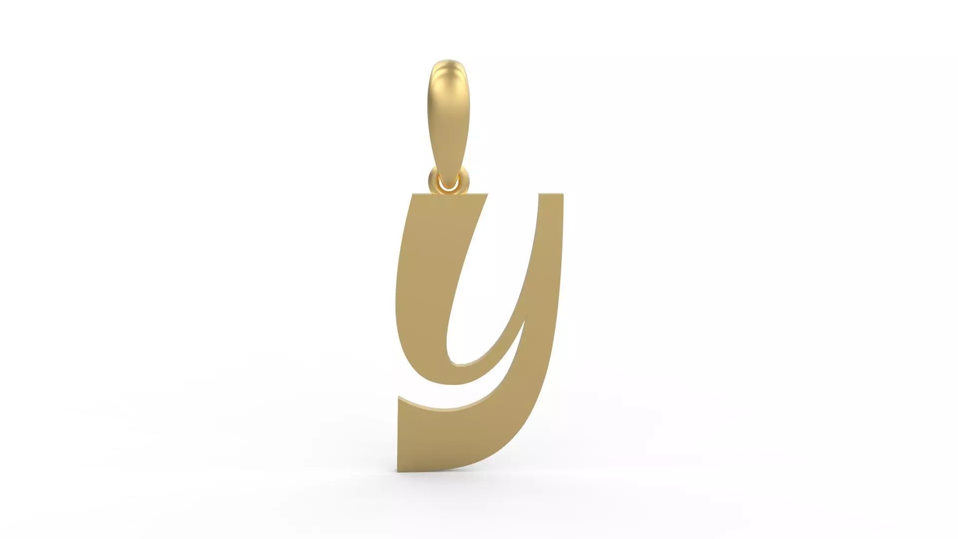 Initial Letters Pendant Mollie Rocky Y 3D print model_0