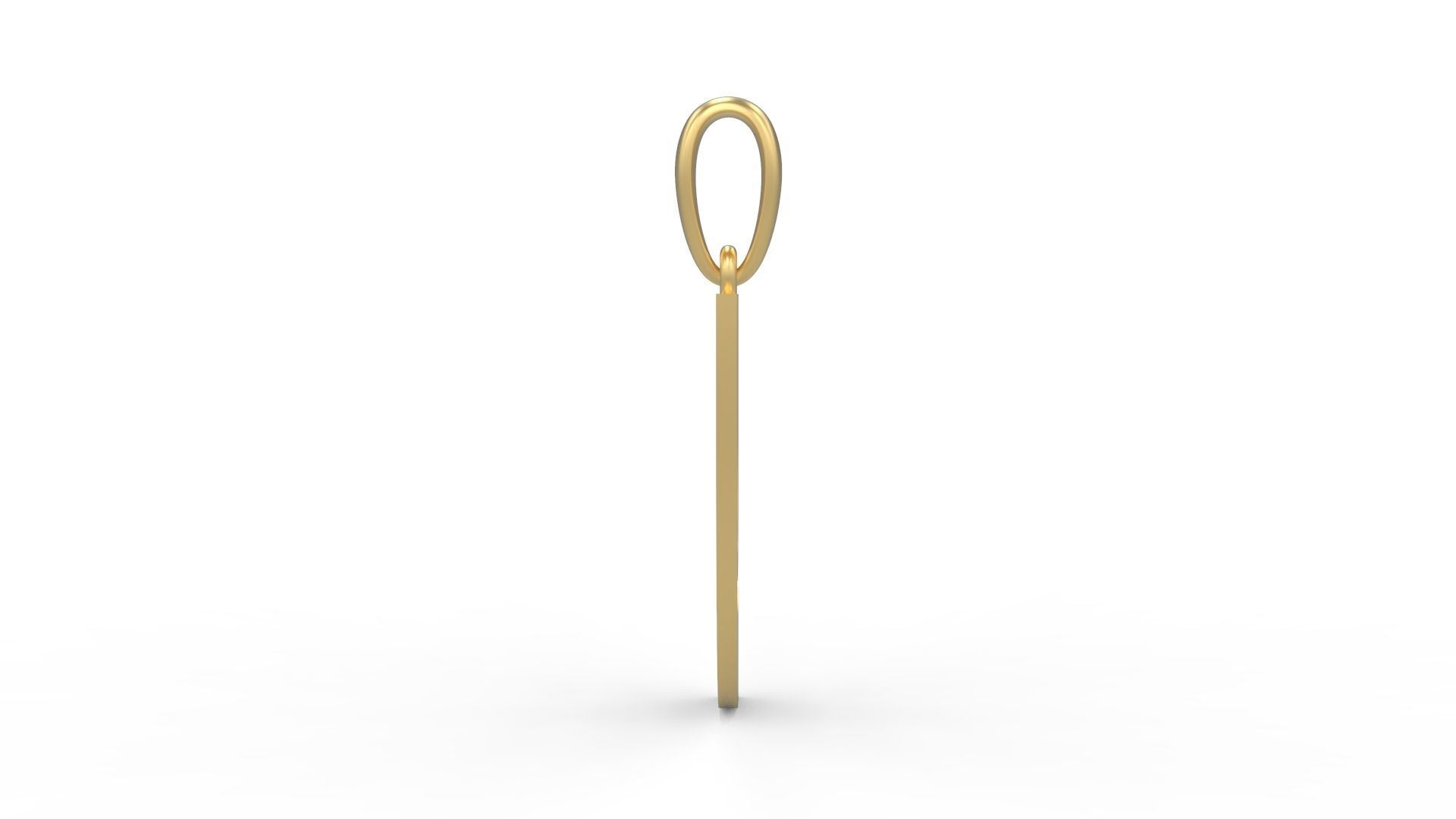 Initial Letters Pendant Mollie Rocky Y 3D print model_2