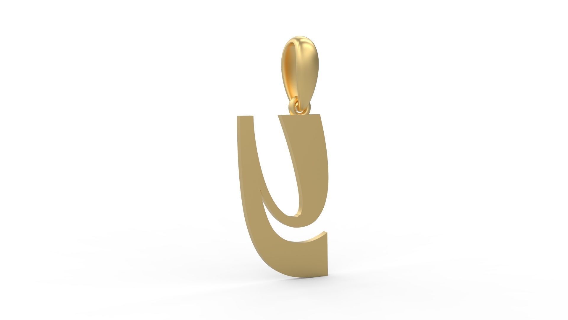 Initial Letters Pendant Mollie Rocky Y 3D print model_3