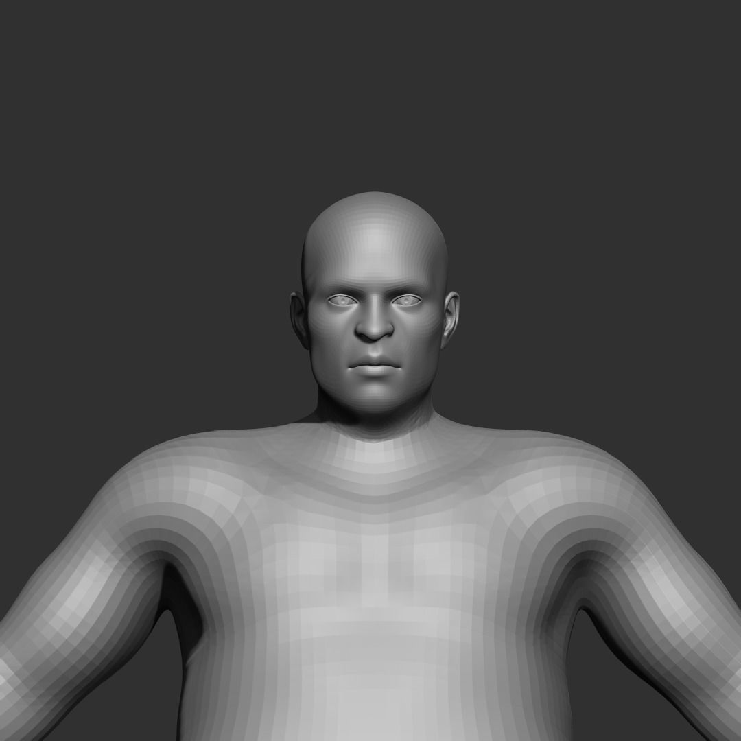 Stylized Gnome Base Mesh 3D model_13