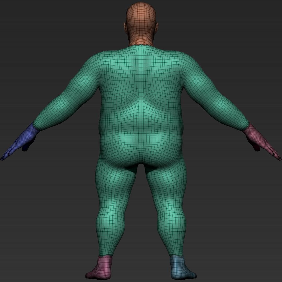 Stylized Gnome Base Mesh 3D model_5