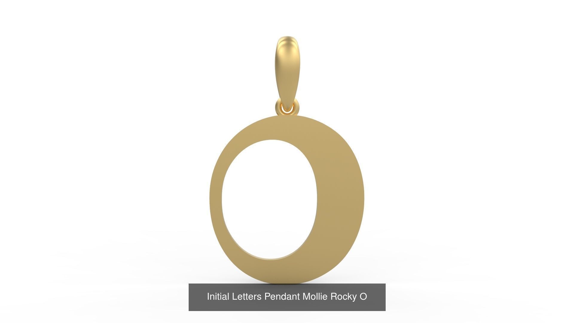 Initial Letters Pendant Alphabets Mollie Rocky 3D Model Collection_17
