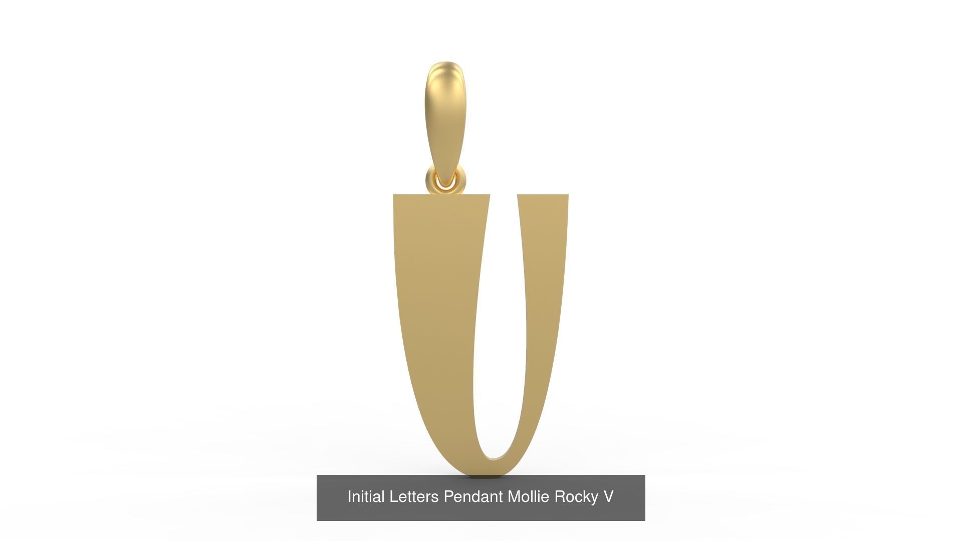 Initial Letters Pendant Alphabets Mollie Rocky 3D Model Collection_24