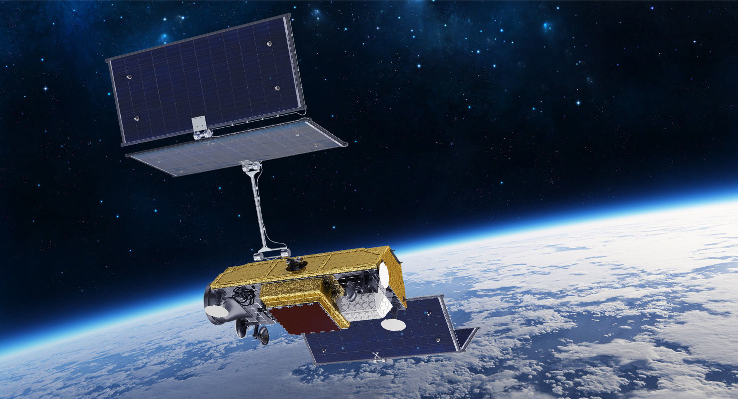 Communications Satellite Rigged 3D model_2