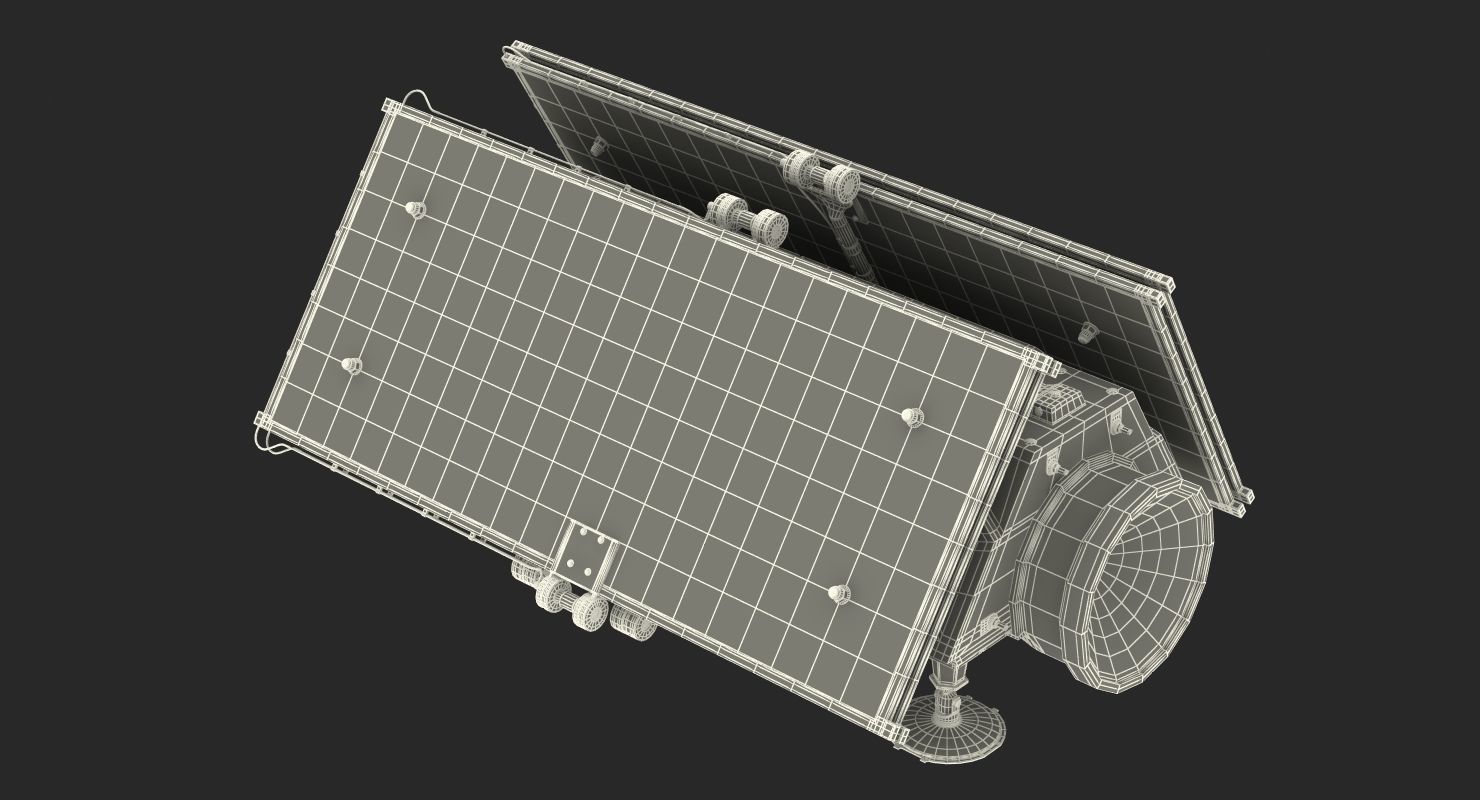 Communications Satellite Rigged 3D model_23