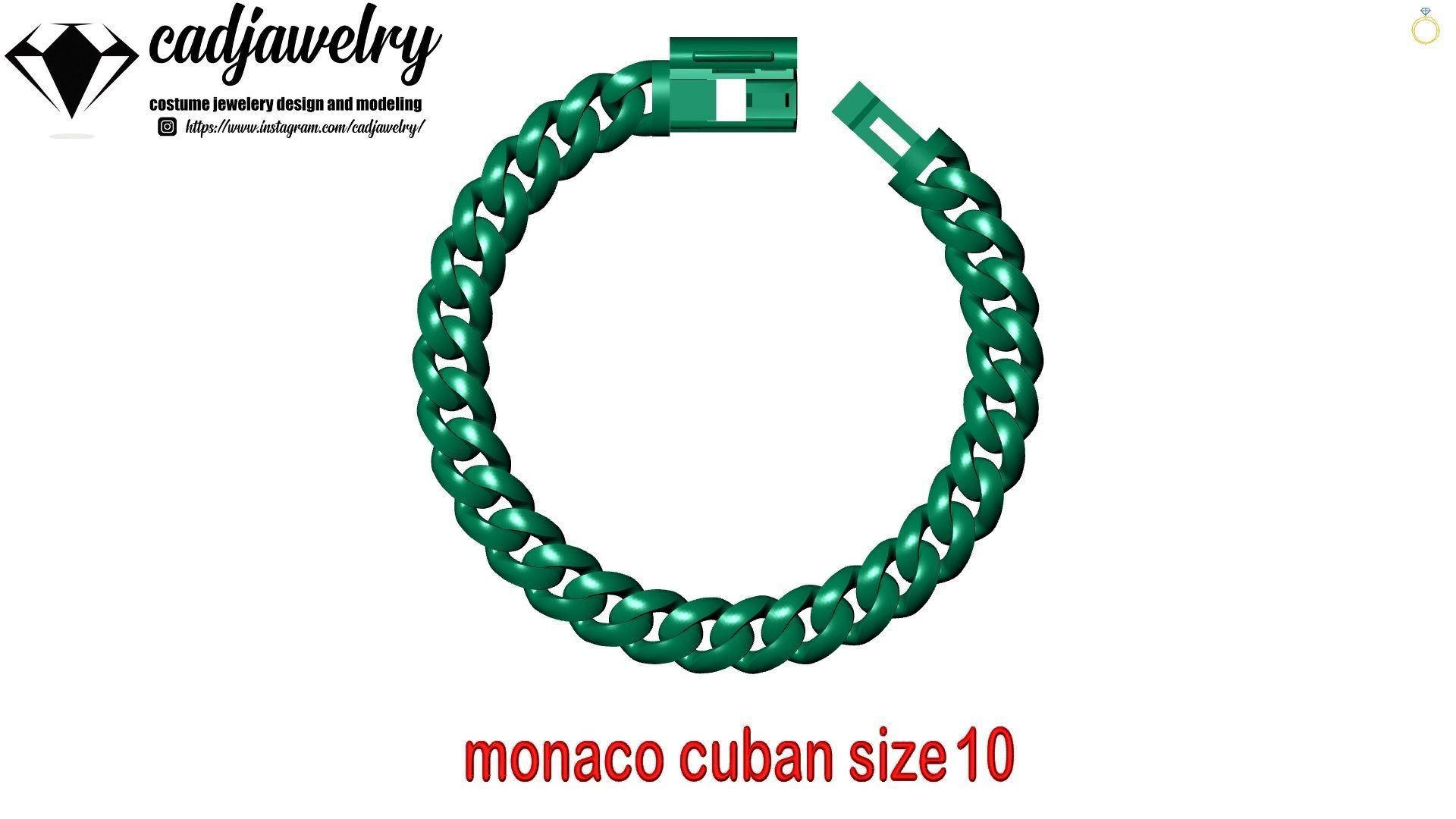 monaco cuban size10 3D print model_5