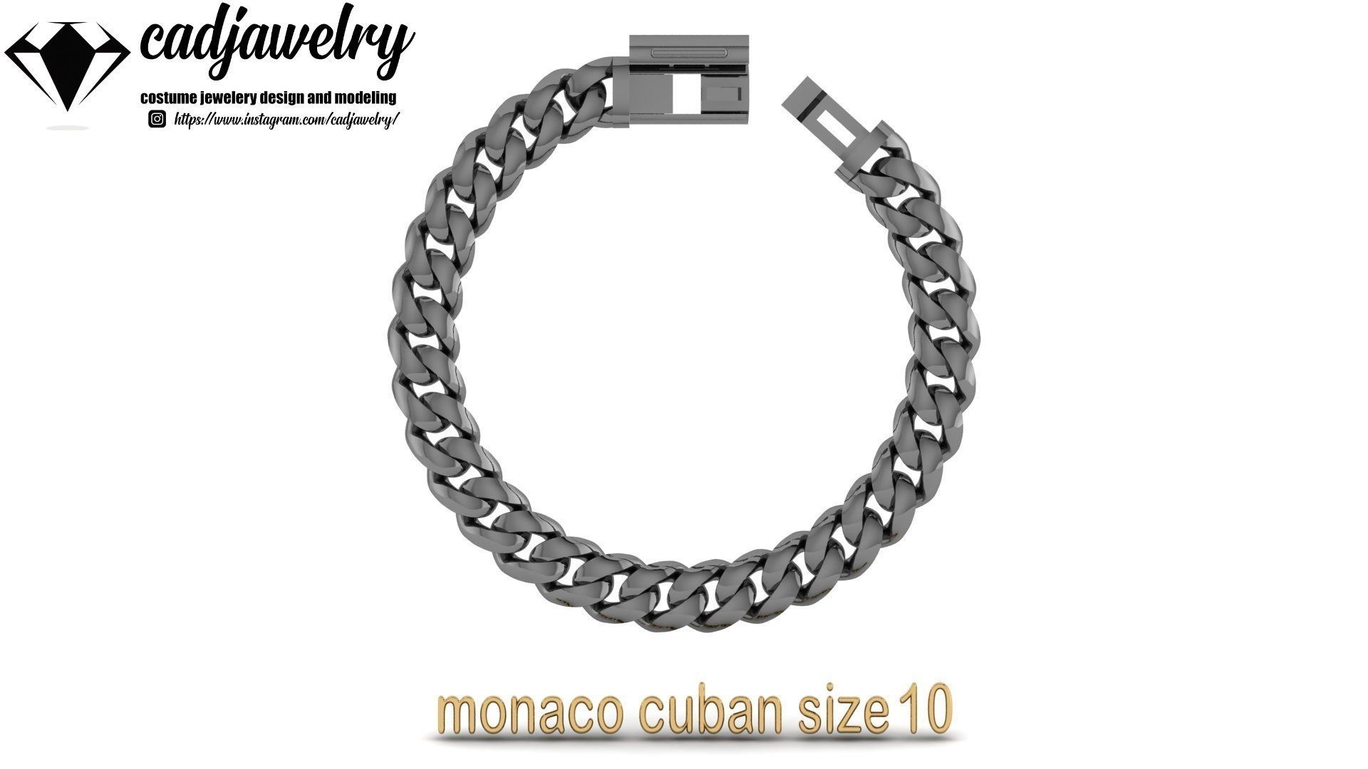 monaco cuban size10 3D print model_9
