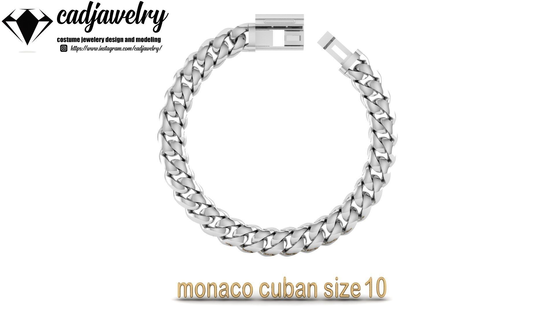monaco cuban size10 3D print model_8