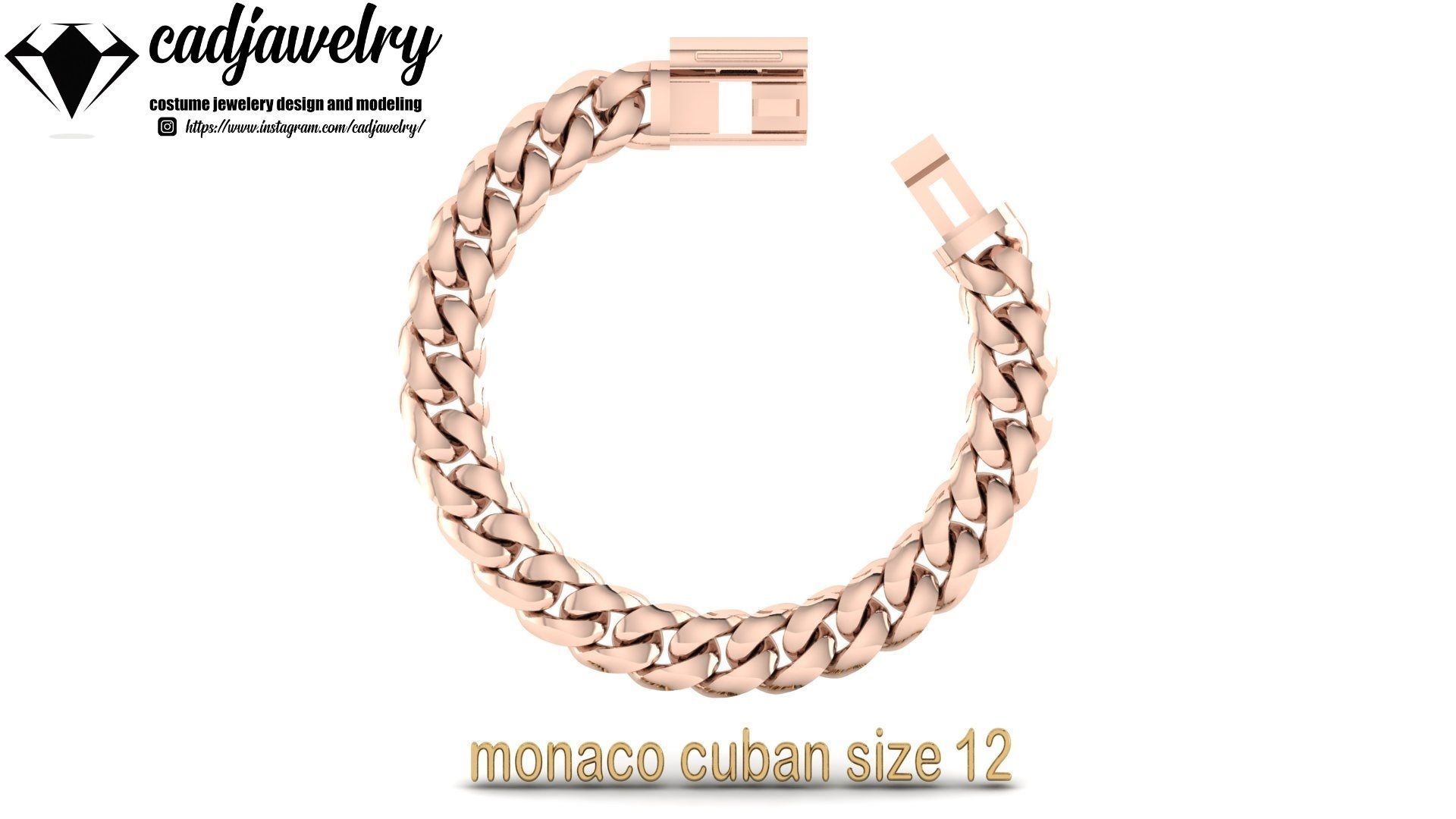 monaco cuban size12 3D print model_6
