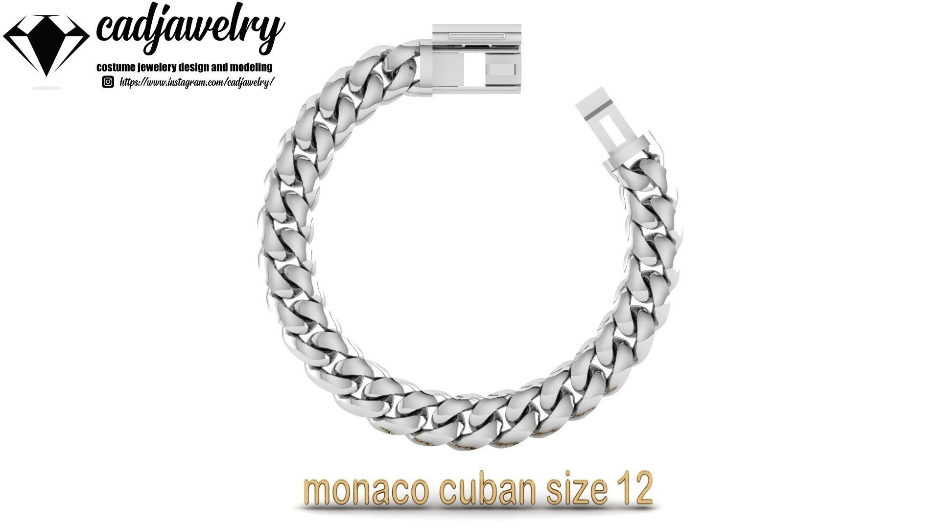 monaco cuban size12 3D print model_7
