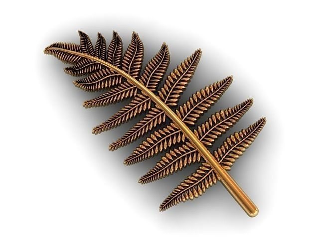 fern leaf pendant 3D print model