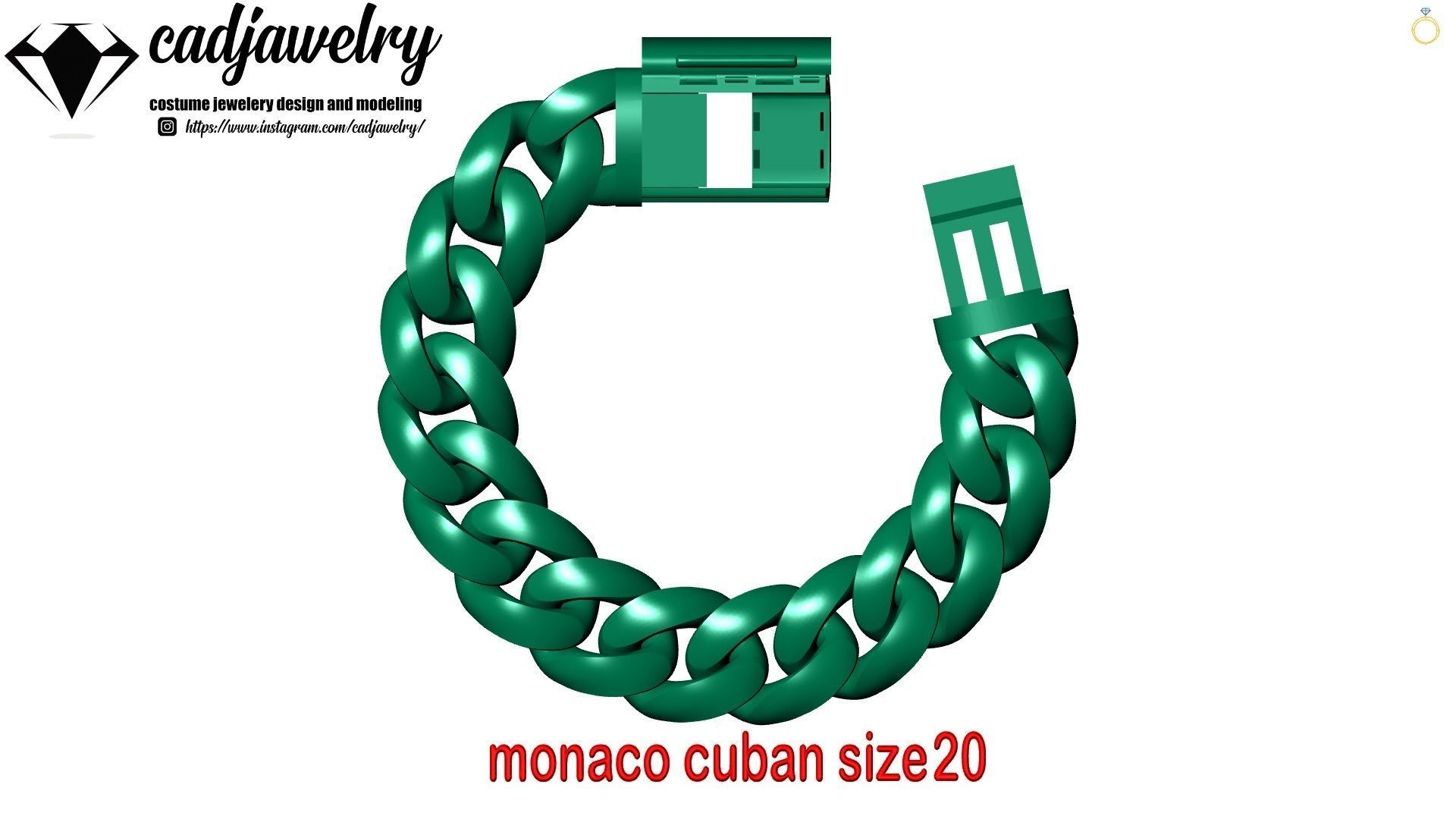 monaco cuban size18 3D print model_4