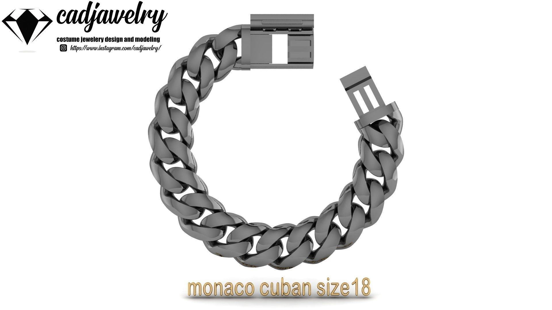 monaco cuban size18 3D print model_8
