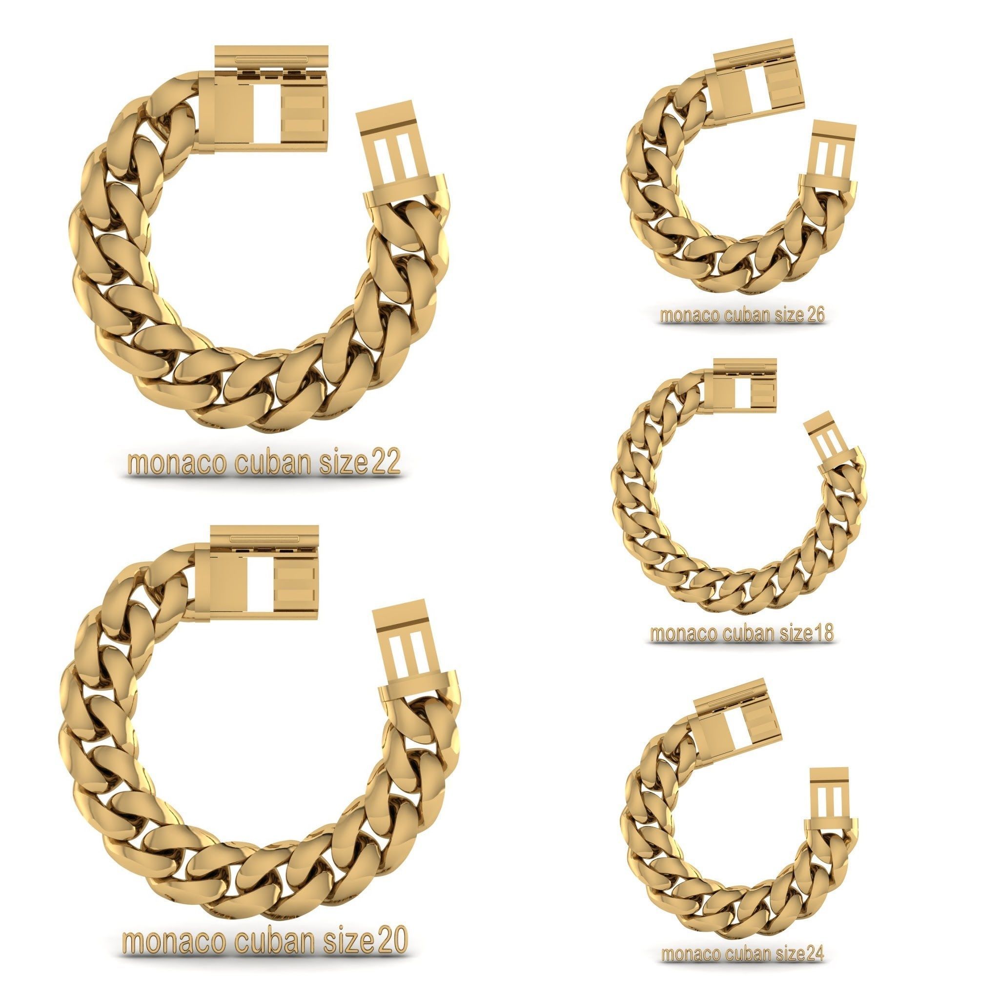 monaco cuban size18 3D print model_9