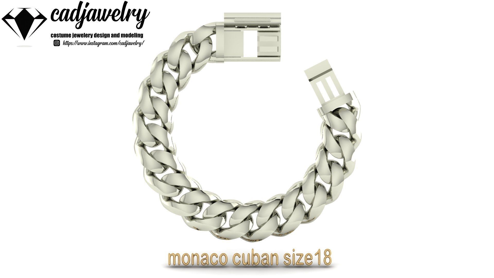 monaco cuban size18 3D print model_5