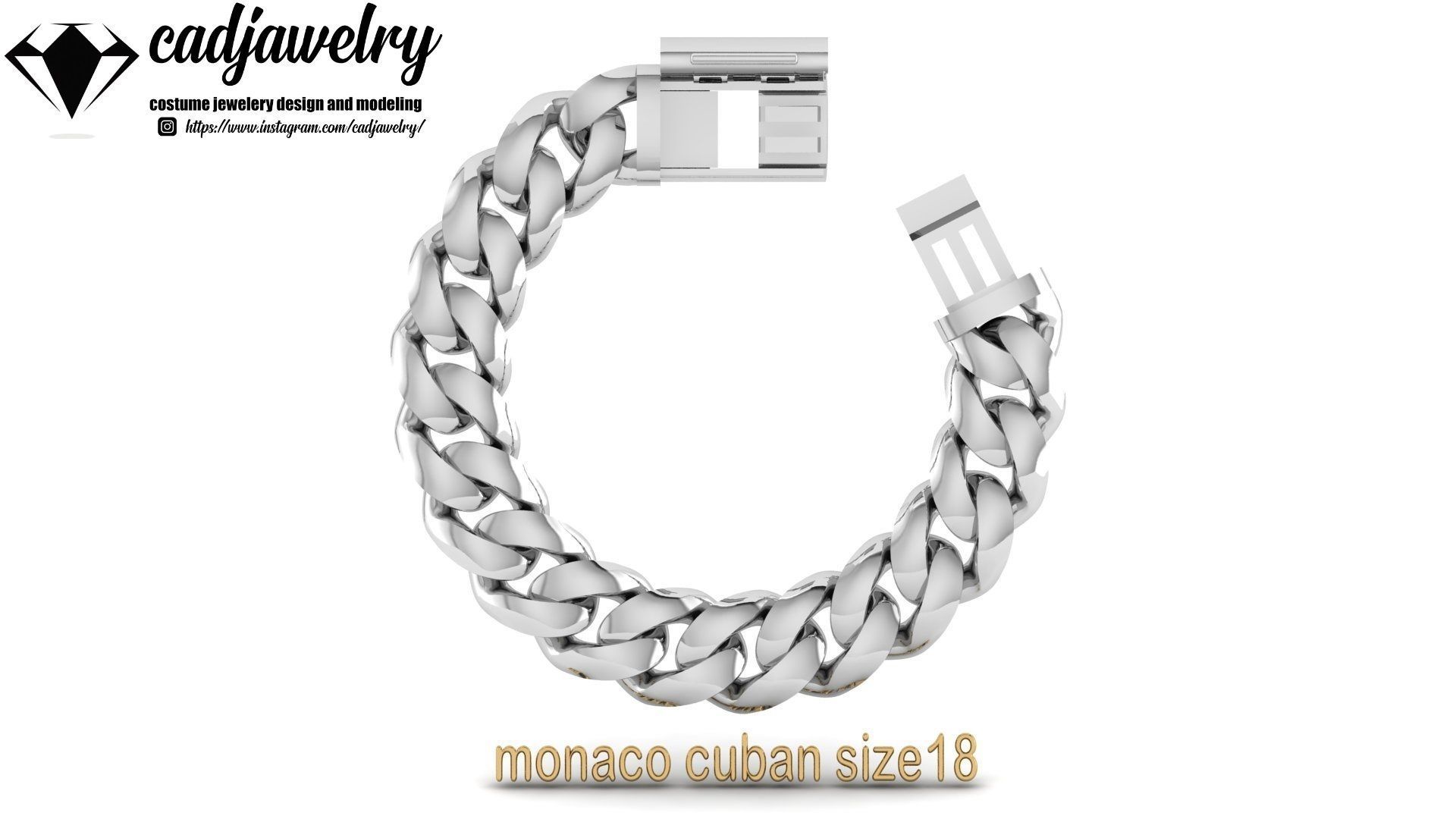 monaco cuban size18 3D print model_7