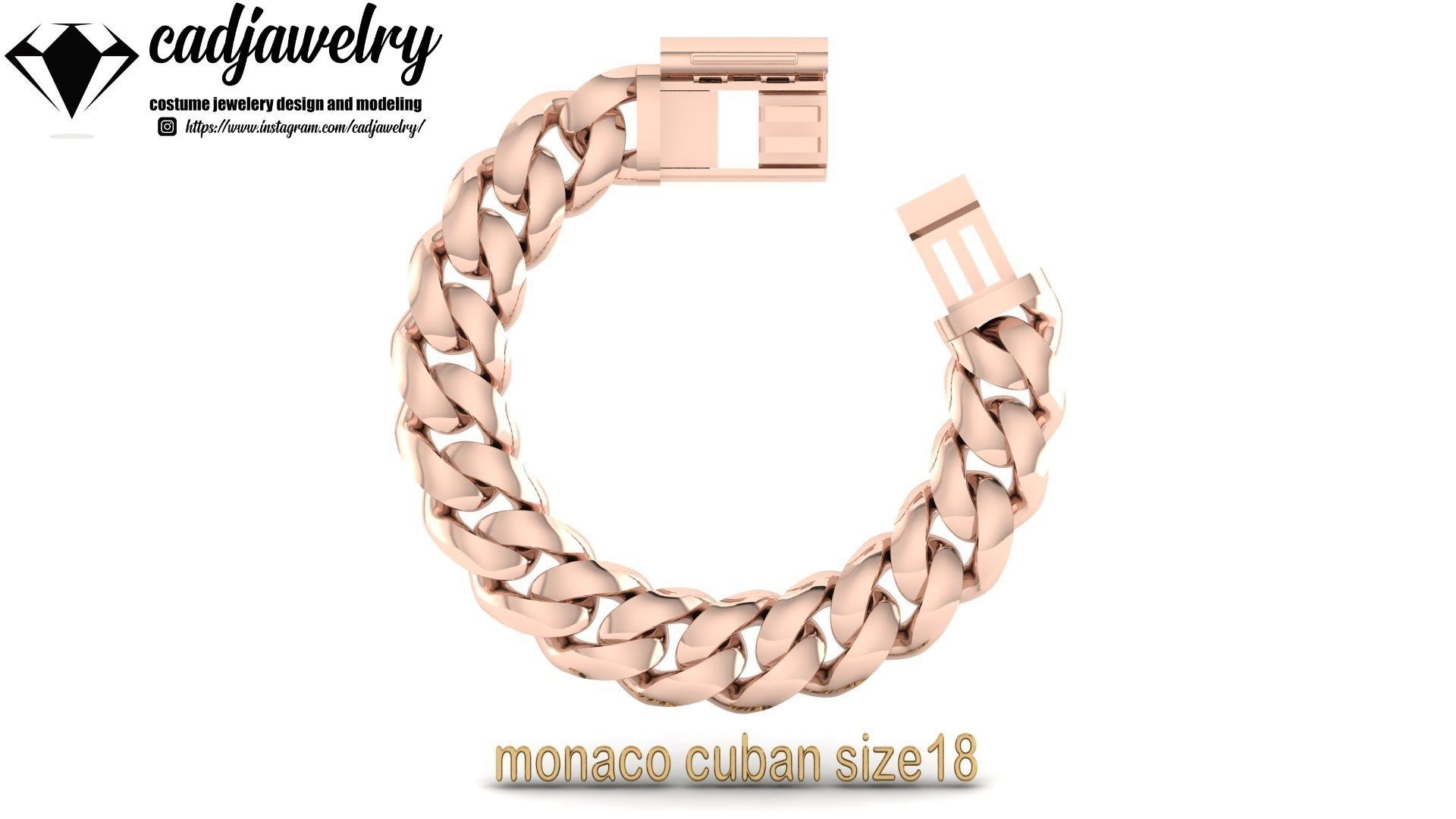 monaco cuban size18 3D print model_6