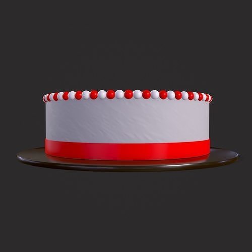 Ginger Bread Man Cake Low-poly 3D model 3
