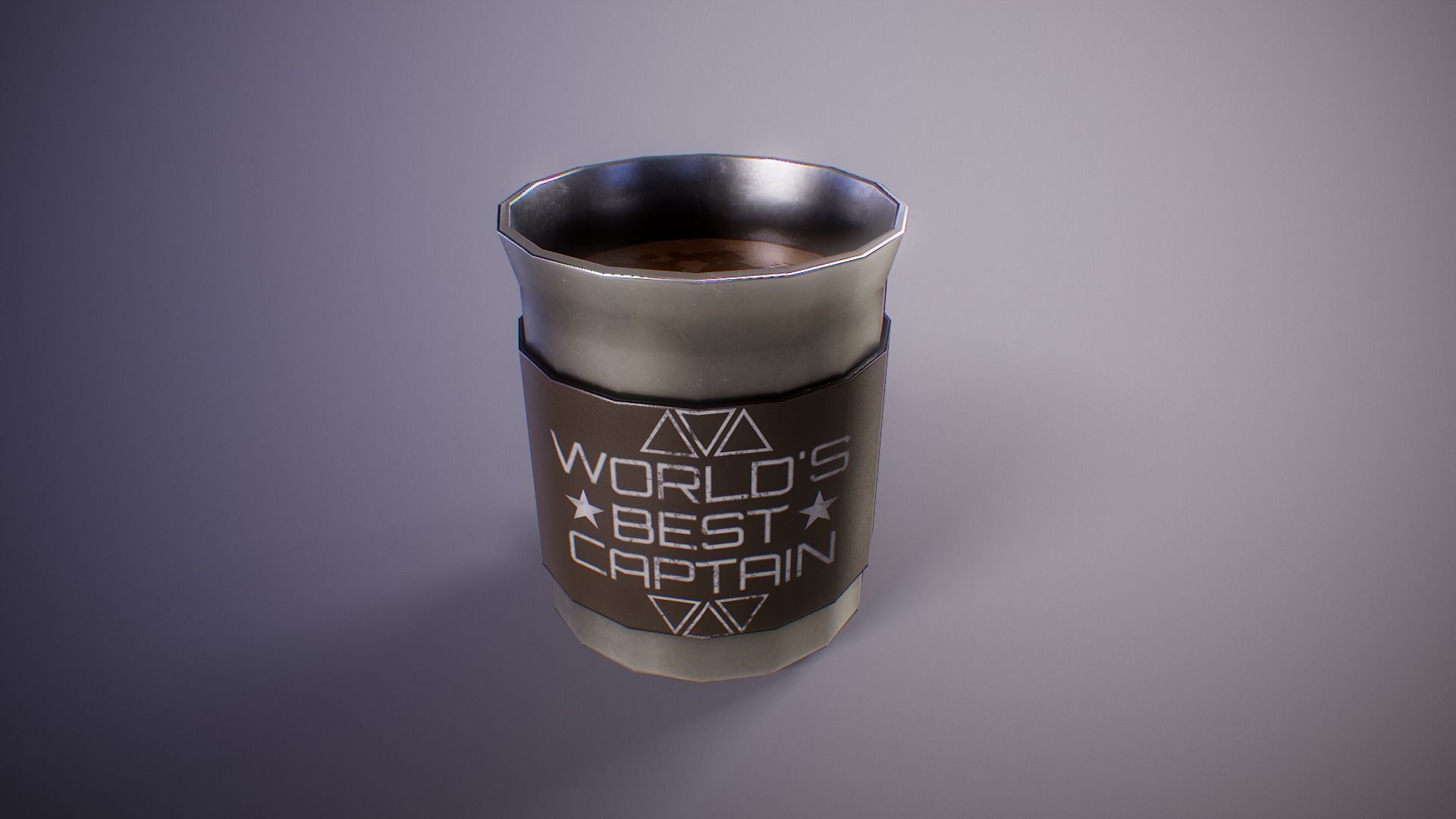 PBR Sci-Fi Coffee Mug Collection Low-poly 3D model_12