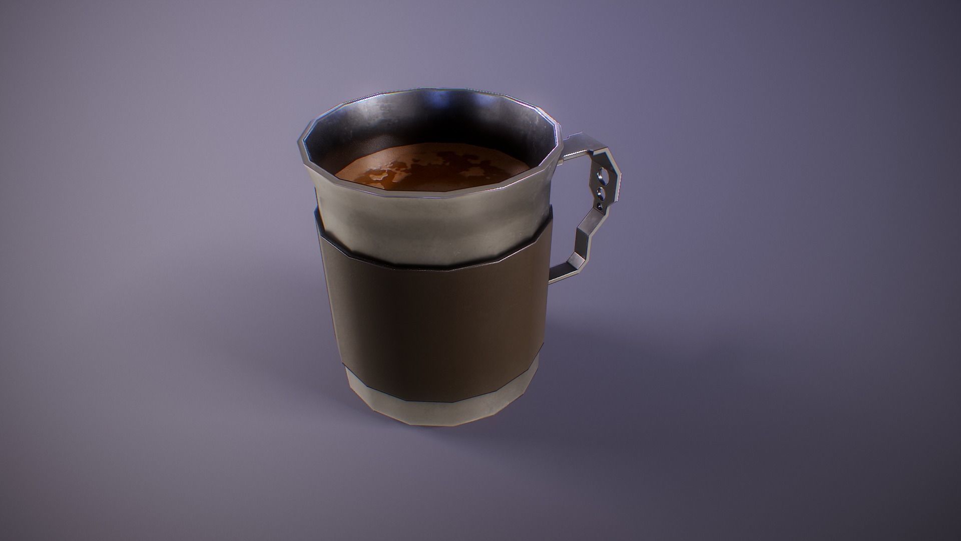 PBR Sci-Fi Coffee Mug Collection Low-poly 3D model_4