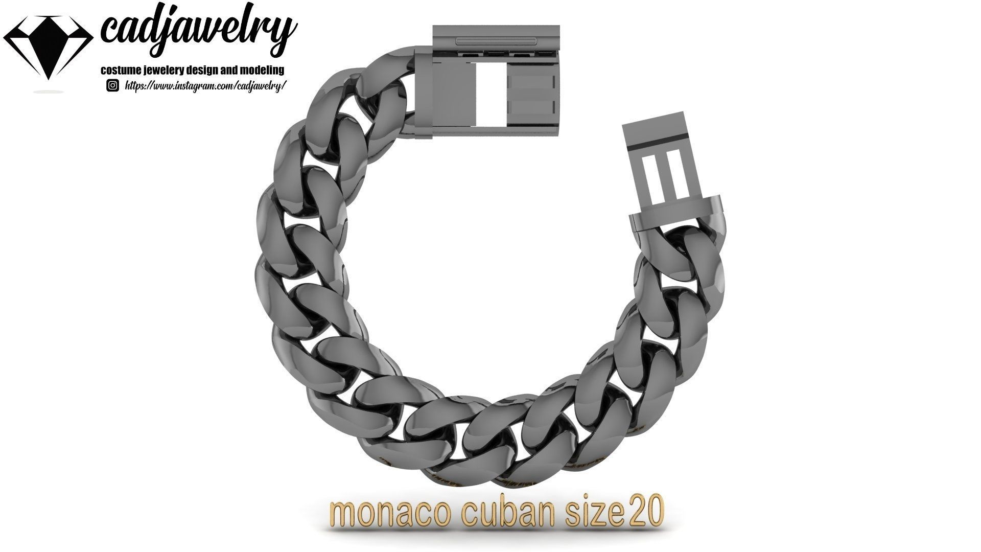 monaco cuban size20 3D print model_8
