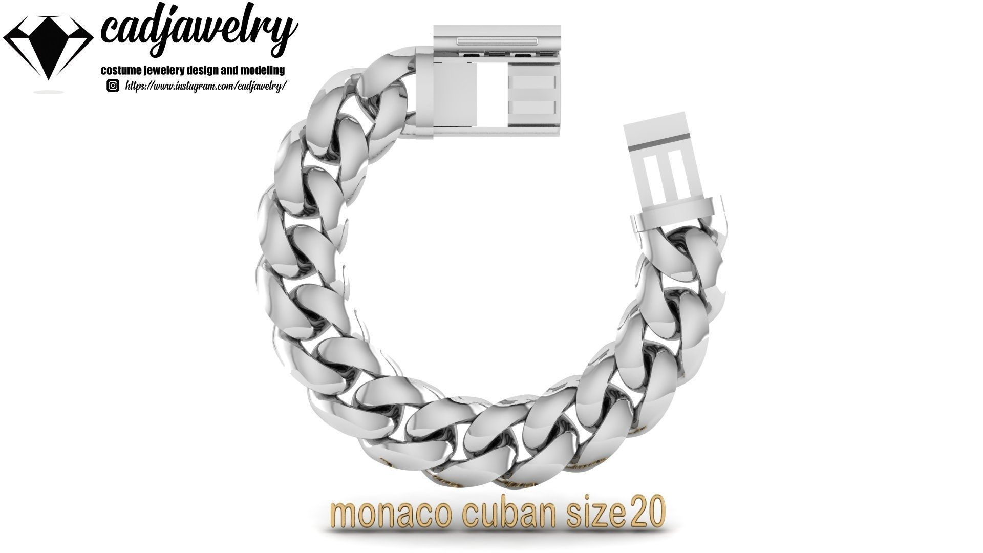 monaco cuban size20 3D print model_7