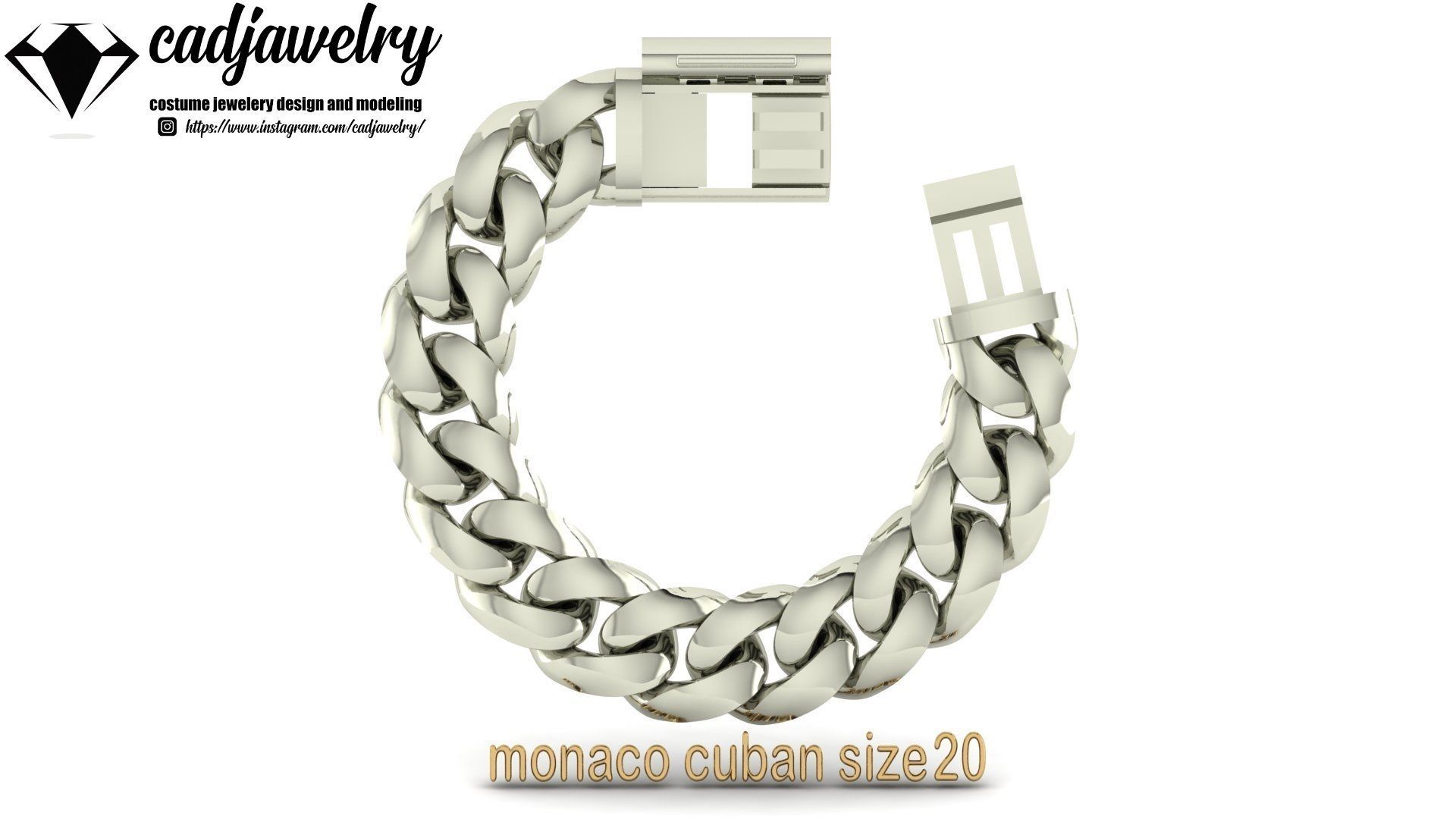 monaco cuban size20 3D print model_5