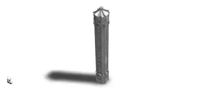 Pillars with ornaments