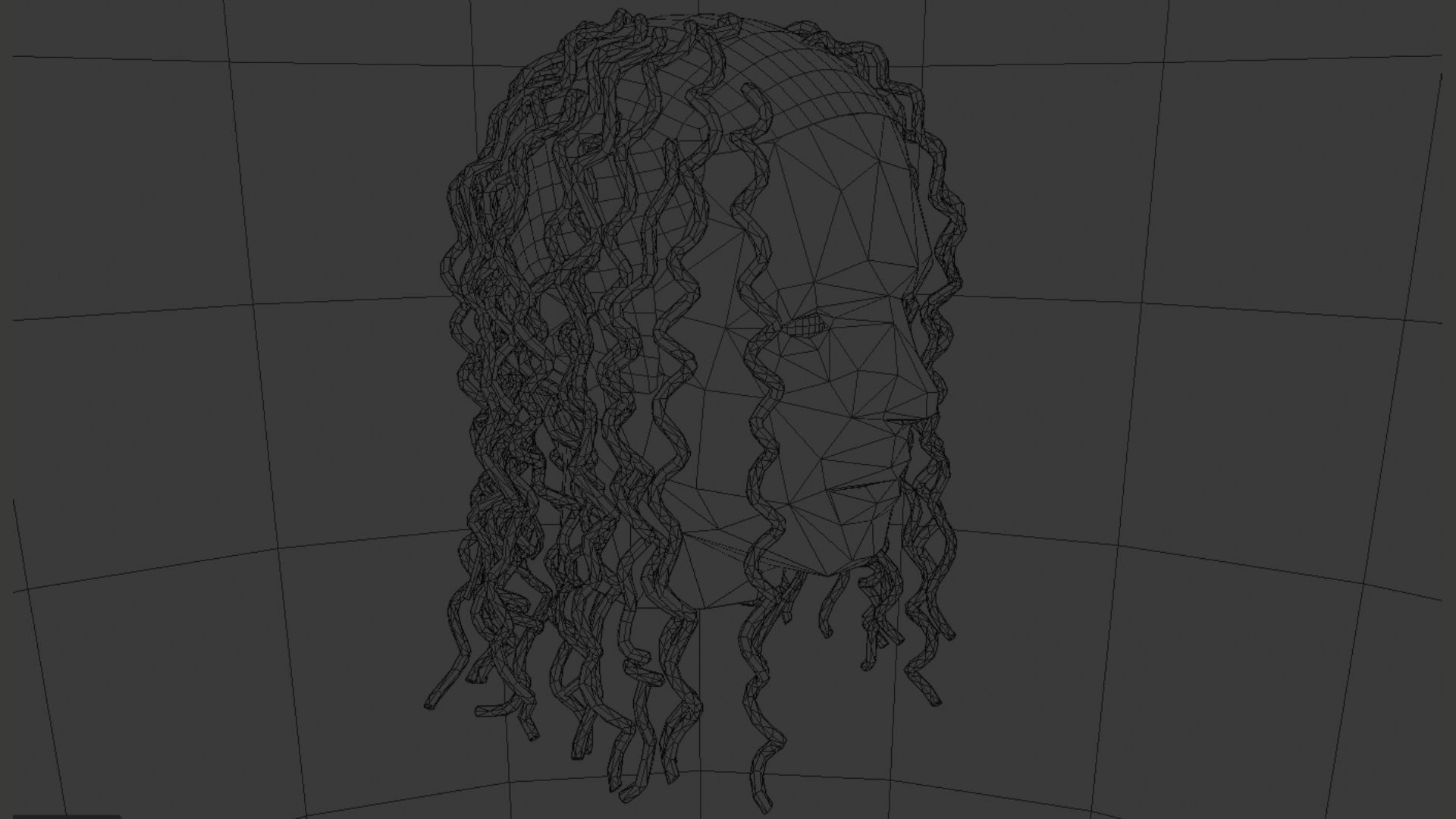 Wavy Dreads Inspired by Lil Durk Low-poly 3D model_5