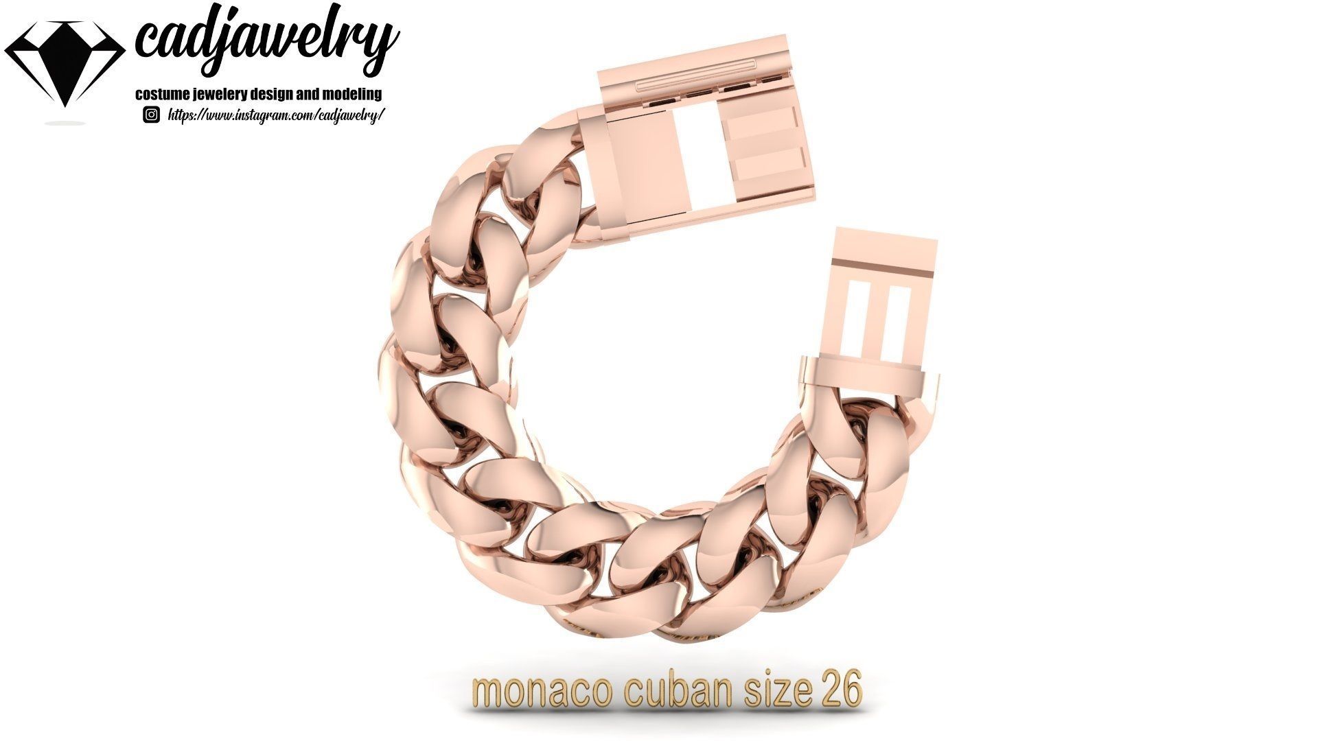 monaco cuban size26 3D print model_4