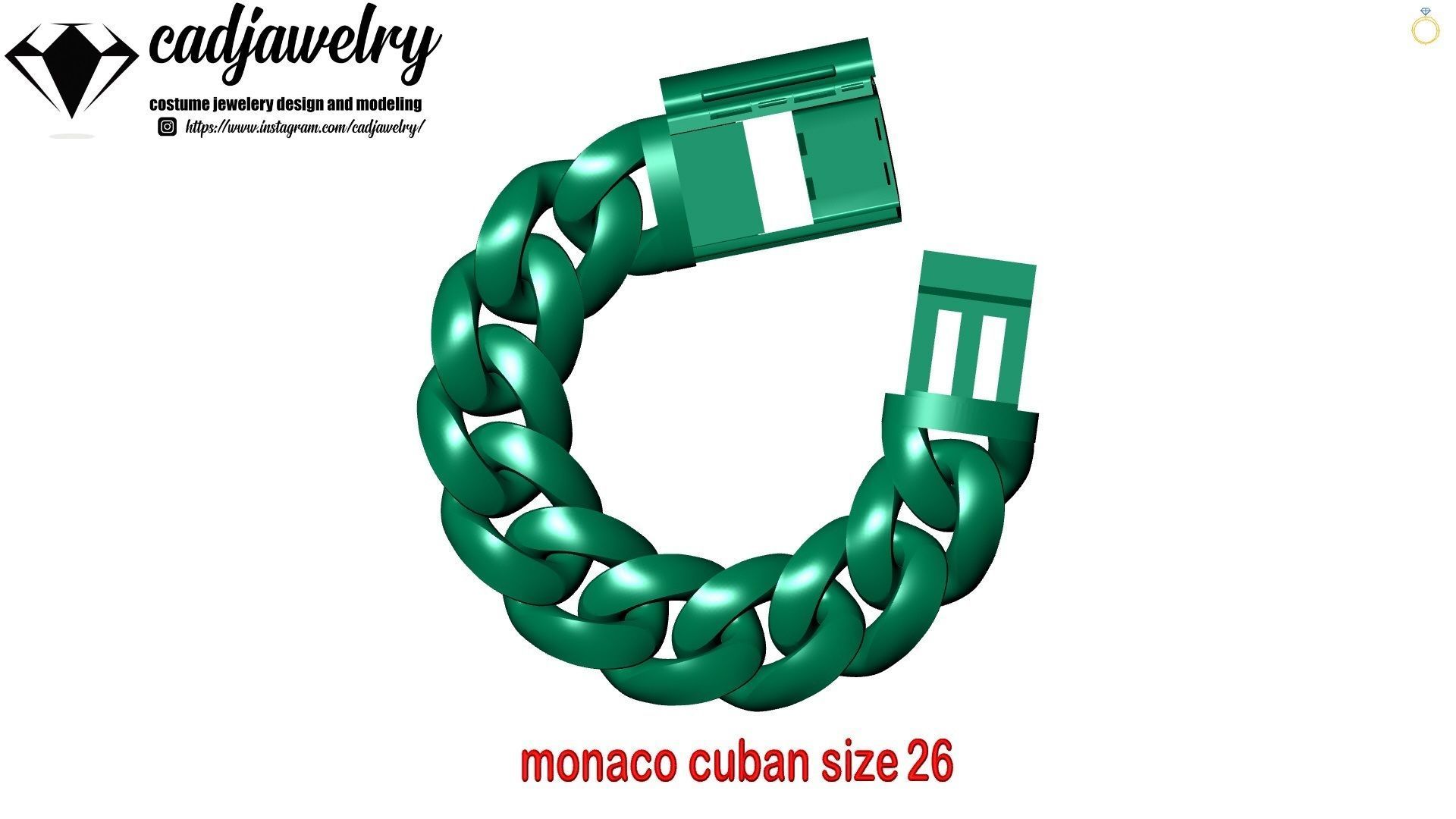 monaco cuban size26 3D print model_2