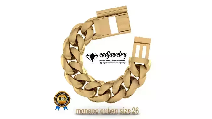 monaco cuban size26 3D print model