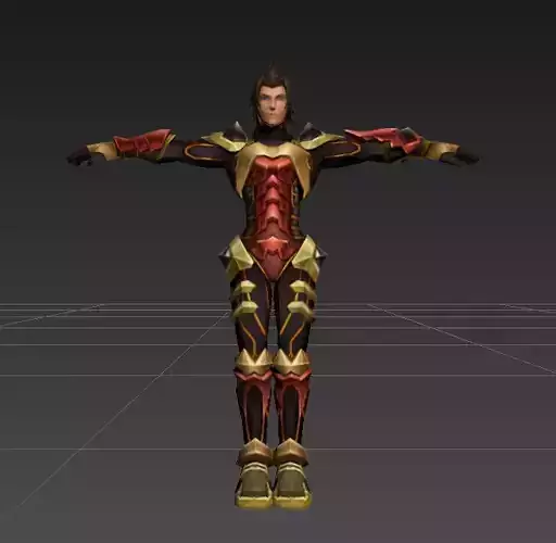 Kingdom Hearts Birth by Sleep - Terra Armored Helmetless