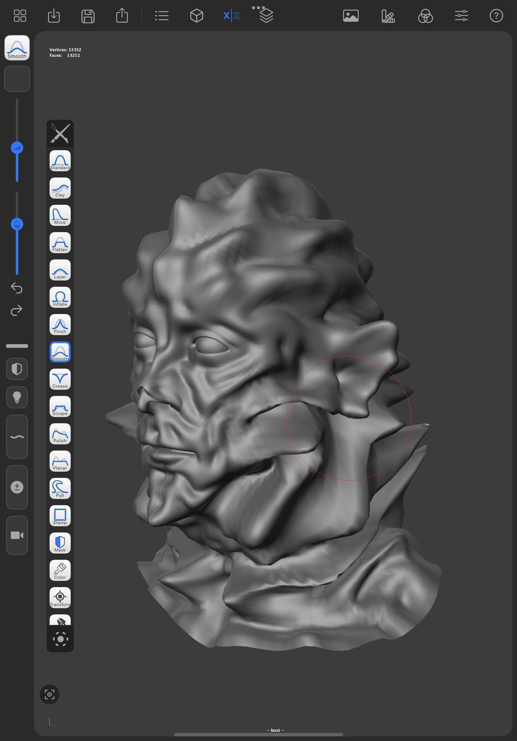 Fishman bust 3D model_3