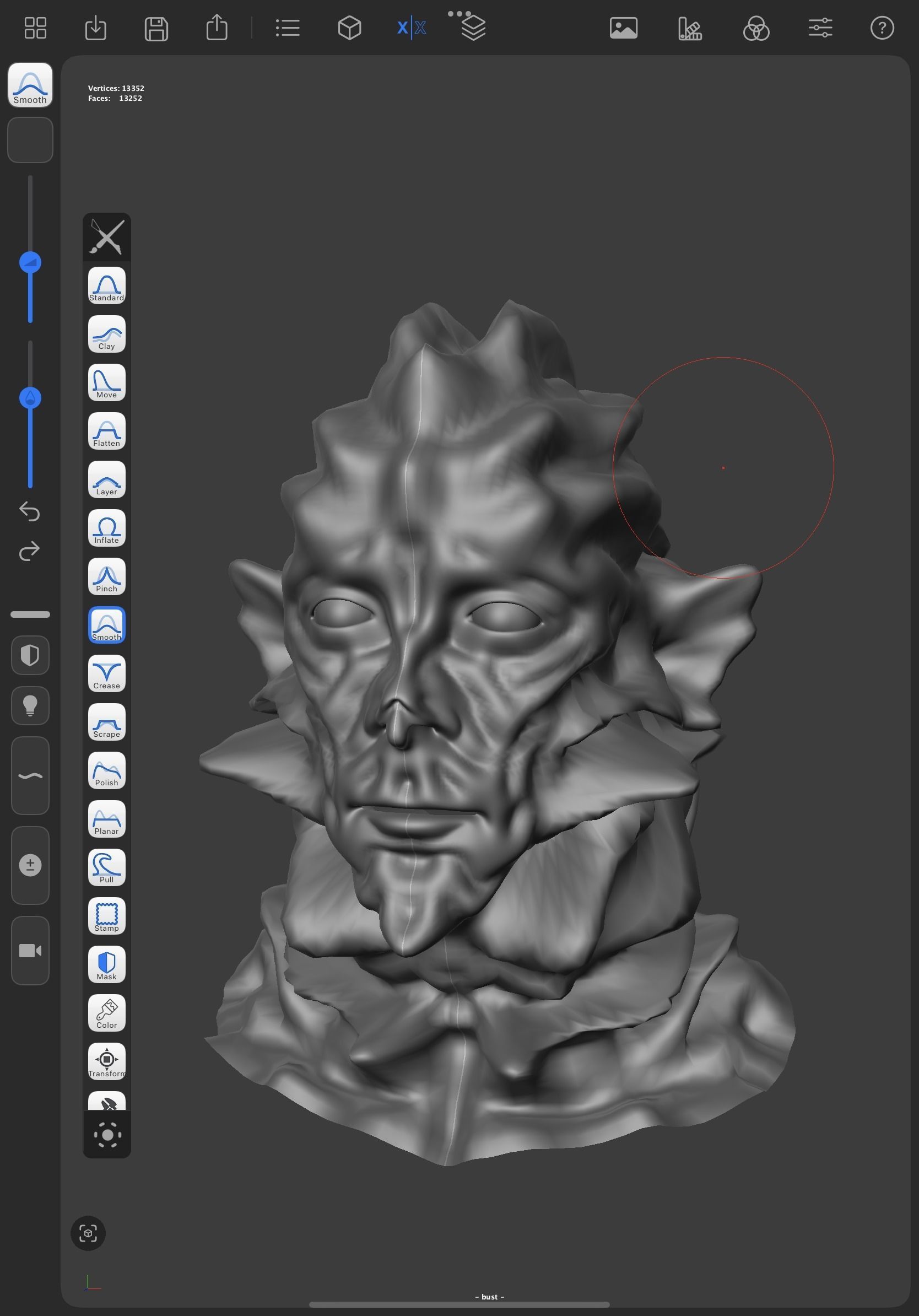 Fishman bust 3D model_4