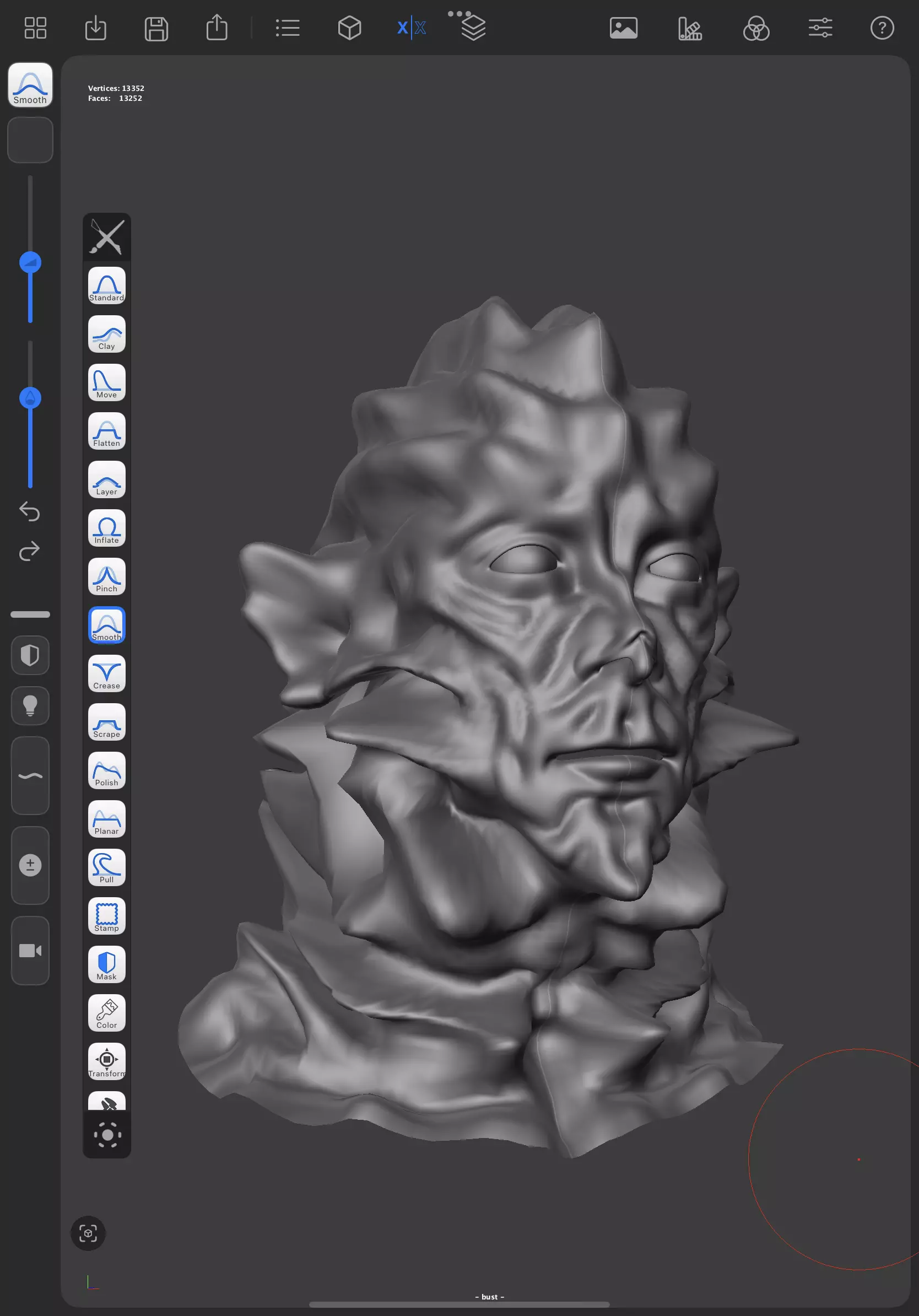 Fishman bust 3D model_0