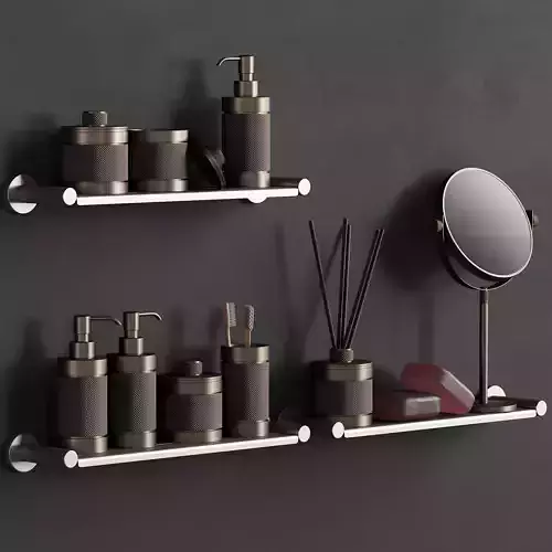 089 Bathroom decor set ACCESSORIES Bronze Matte 00